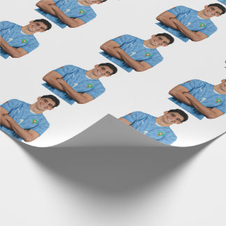 Papel De Regalo Pegatinas de Jugadores de Fútbol Marroquíes