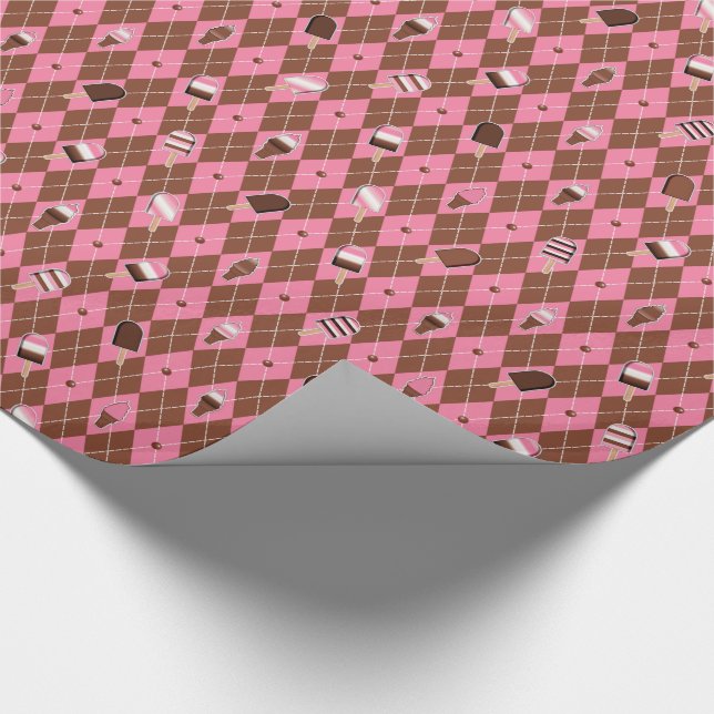 Papel De Regalo Pegatinas napolitanos Argyle-GIFT WRAPPER PAPER (Esquina)