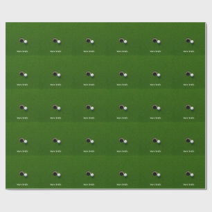 Papel De Regalo Pelota de Golf junto al Hoyo en un Campo de Golf d