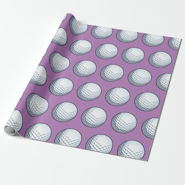 Papel De Regalo Pelota de Golf Personalizable (Desenrollado)