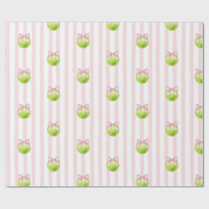 Papel De Regalo Pelota de tenis rosa elegante