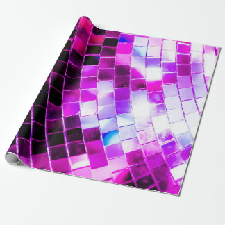Papel De Regalo Pelota disco púrpura espejo