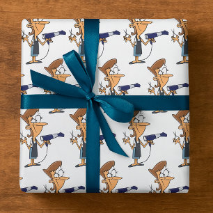 Papel De Regalo Peluquero Con Tijeras