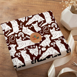 Papel De Regalo Pembroke Welsh Corgi patrón ininterrumpido