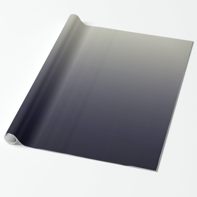 Papel De Regalo Pendiente negra de moda de Ombre (Desenrollado)