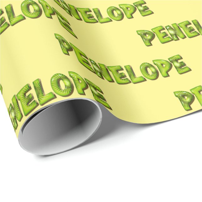Papel De Regalo Penelope Kiwi Fruit Geschenk papier Geschenkpapier (Esquina del rollo)