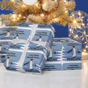 Papel De Regalo Penguin Cute Animal Gracioso Cumpleaños