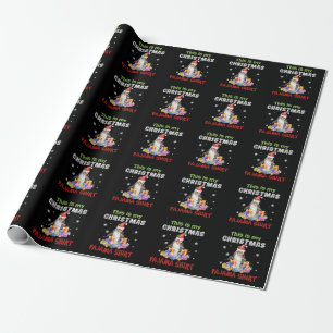 Papel De Regalo Penguin Esta Es La Camisa De Pajama De Mis Navidad