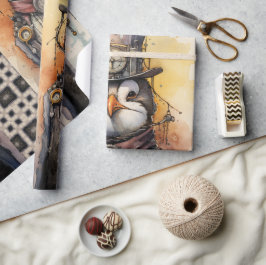 Papel De Regalo Penguin Tall steampunk 1 Penguianos