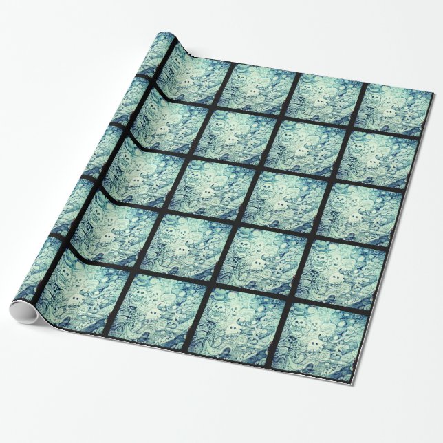 Papel De Regalo pensador imaginativo de yaie (Desenrollado)
