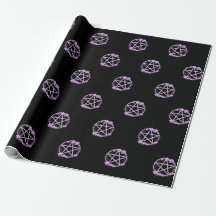 Pentáculo floral rosa Cheeky Witch® Gift Wrap