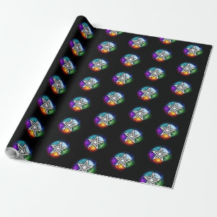 Papel De Regalo Pentagrama de Wiccan