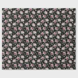 Papel De Regalo Peonía floral romántica