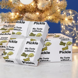 Papel De Regalo Pepinillos Sin Sabor Sin Fiesta del Pepinillo