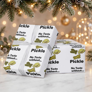 Papel De Regalo Pepinillos Sin Sabor Sin Fiesta del Pepinillo