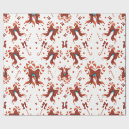 Papel De Regalo Peppermint Charm Wrapping Paper