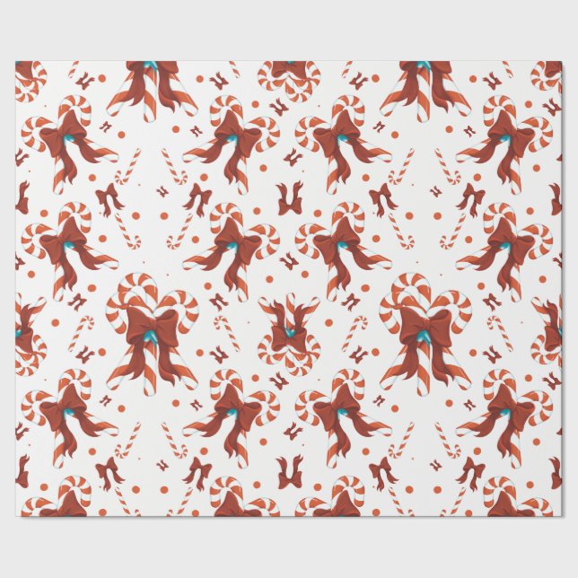 Papel De Regalo Peppermint Charm Wrapping Paper (Costura)
