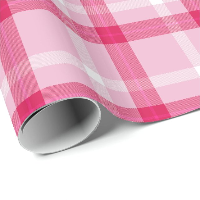 Papel De Regalo Peppermint Tartán Para Navidades   (Esquina del rollo)