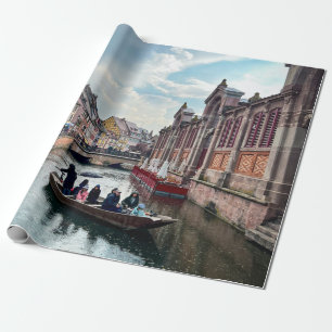 Papel De Regalo Pequeña barca del río Venecia