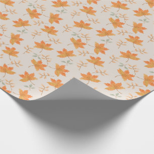 Papel De Regalo Pequeña Calabaza El Otoño Sale El Primer Cumpleaño