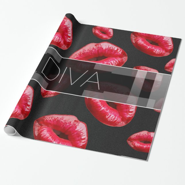 Papel De Regalo Pequeña diva descarada (Desenrollado)