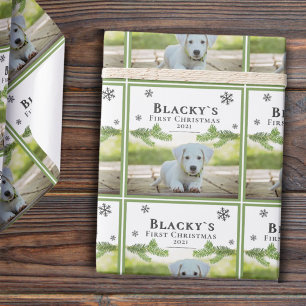 Papel De Regalo Pequeña foto de Mascota de perros de porcino de Na