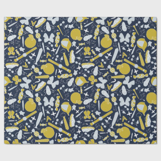 Papel De Regalo Pequeñas cosas escolares dispersas