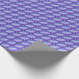 Papel De Regalo Pequeñas fans púrpuras y violetas