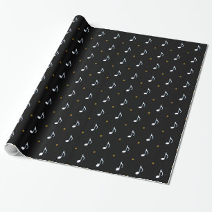 Papel De Regalo pequeñas notas musicales