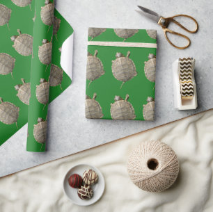 Papel De Regalo Pequeñas tortugas en verde