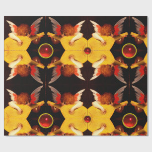 Papel De Regalo PEQUEÑO ANGEL JUGANDO Música LUTE HACIENDO Gemas C