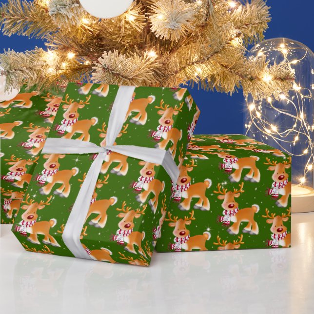 Papel De Regalo Pequeño ciervo (Vacaciones)