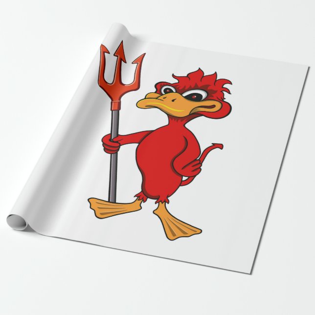 Papel De Regalo Pequeño diablo (Desenrollado)
