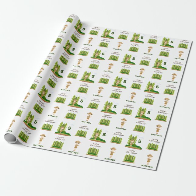 Papel De Regalo Pequeño Explorador (Desenrollado)
