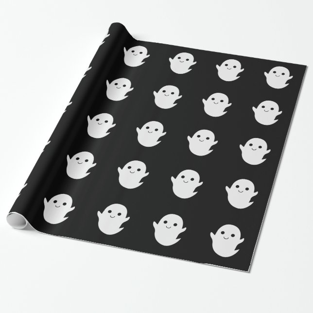 Papel De Regalo Pequeño fantasma lindo (Desenrollado)