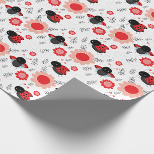 Papel De Regalo Pequeño Fiesta de patrones de cúpula de gusano