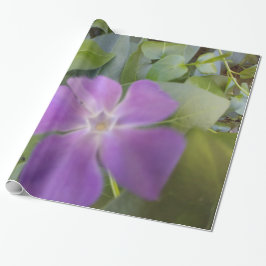 Papel De Regalo Pequeño florecimiento morado