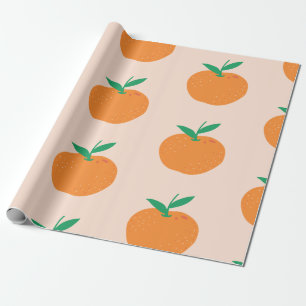 Papel De Regalo Pequeño Naranja de Cutie