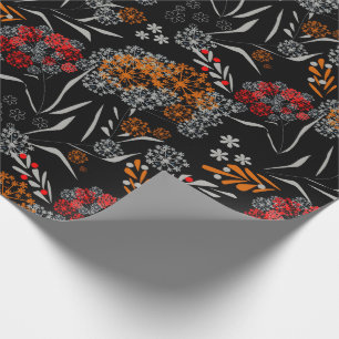 Papel De Regalo Pequeño negro lindo inconsútil v del estampado d