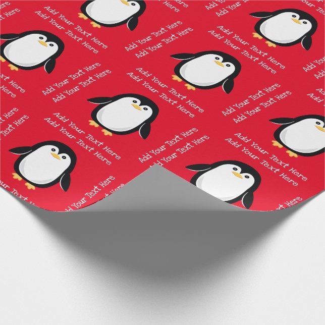 Papel De Regalo Pequeño pingüino (Esquina)