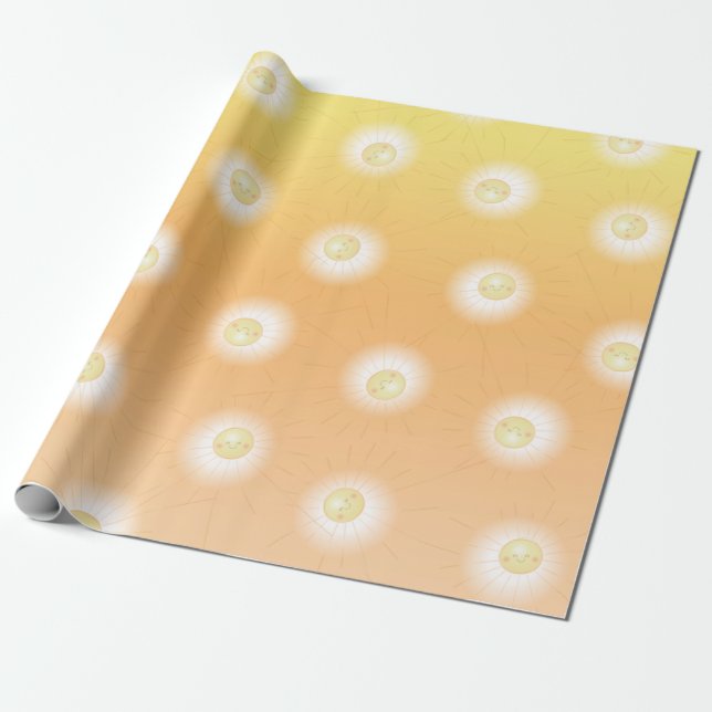 Papel De Regalo Pequeño rayo de luz solar Baby Shower (Desenrollado)
