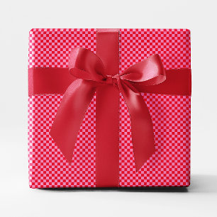 Papel De Regalo Pequeño rojo y rosado al cuello