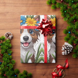 Papel De Regalo Pequeño y lindo dibujo a lápiz de perro
