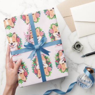 Papel De Regalo Pequeño y lindo dibujo a lápiz de perro