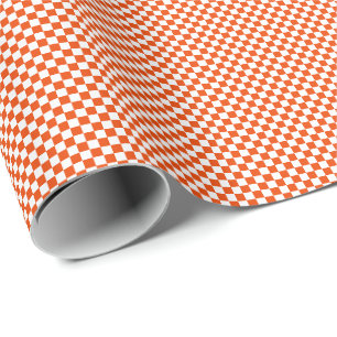 Papel De Regalo Pequeños controles brillantes del naranja y del