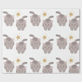 Papel De Regalo Pequeños gatitos gemelos