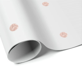 Papel De Regalo Pequeños puntos de polka rosados rosados Pastel de
