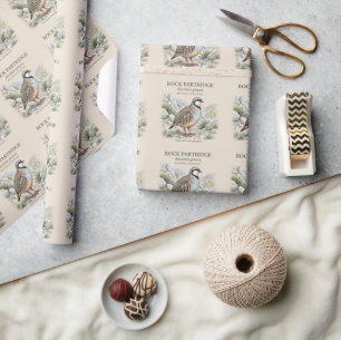 Papel De Regalo Perdiz Griega, Alectoris Graeca Aves de Caza