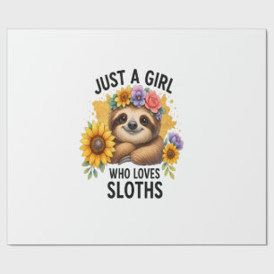 Papel De Regalo Perezoso Solo una chica que ama Perezoso