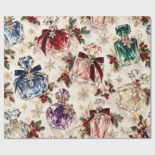 Papel De Regalo Perfume de Lujo Navidad Elegancia